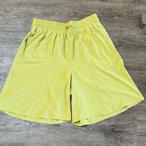 FP Movement Long Flared Yellow Shorts